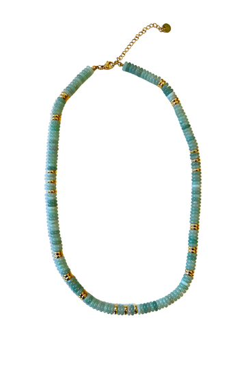 LC, Ashe Steel Necklace- Aventurine
