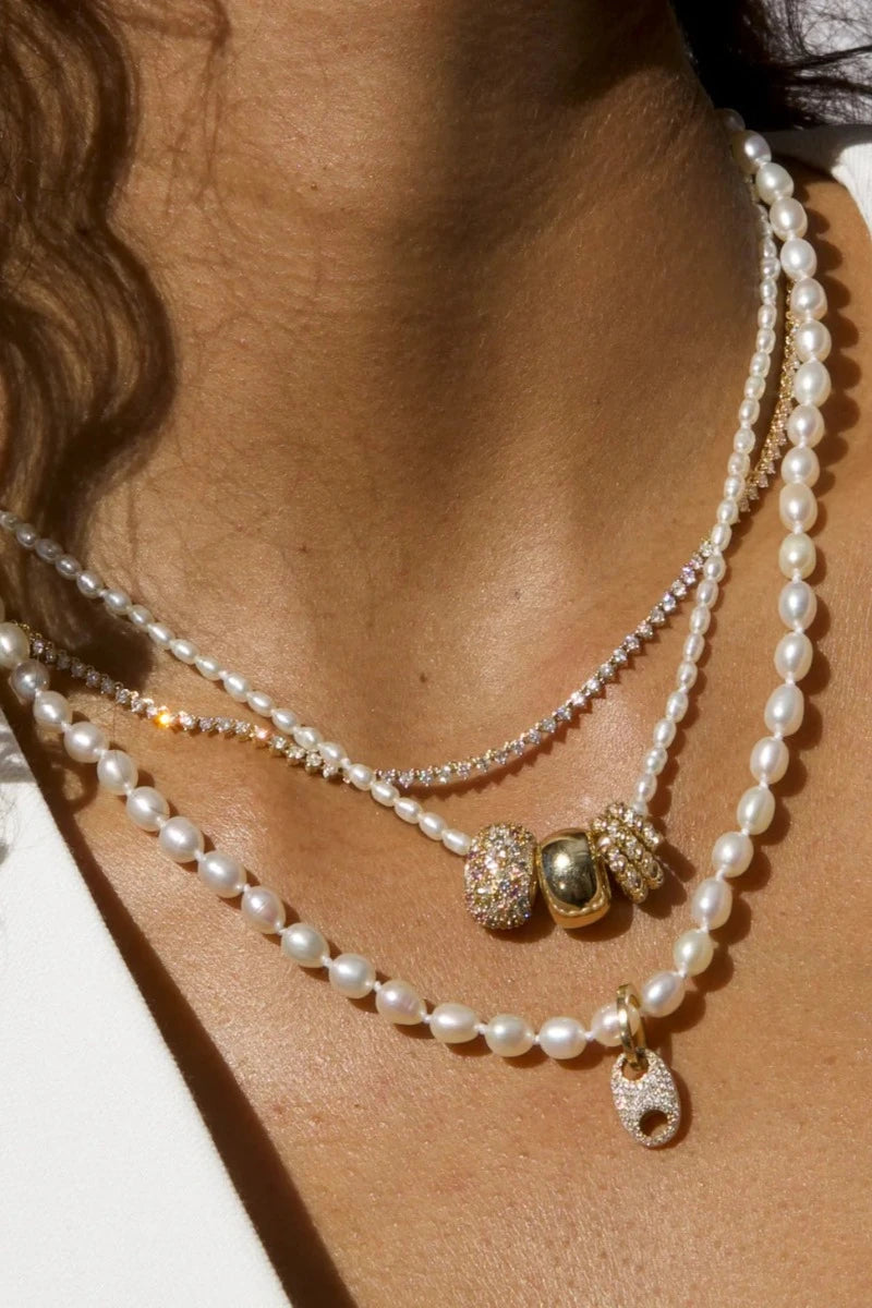 Adina Reyter, Chunky Seed Pearl Necklace - 16"