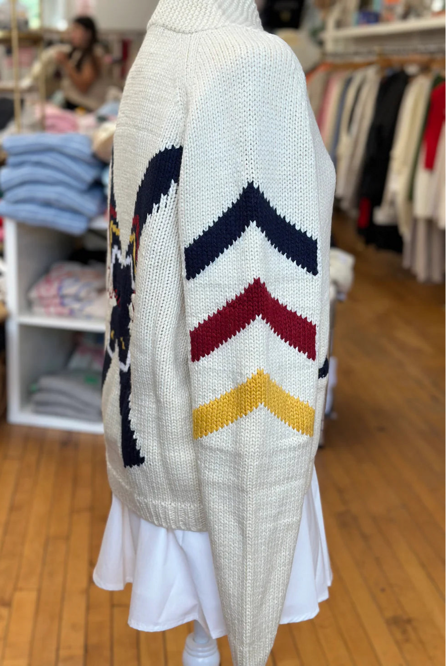 Varsity Cardigan-Apres Ski