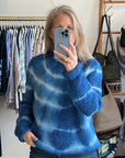 Manos, Tie-Dye Sweater-Blue