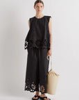 MeiMeiJ, Black Eyelet Pants