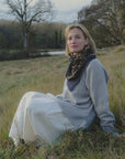 MLF, Bandana Scarf Navy Flowers