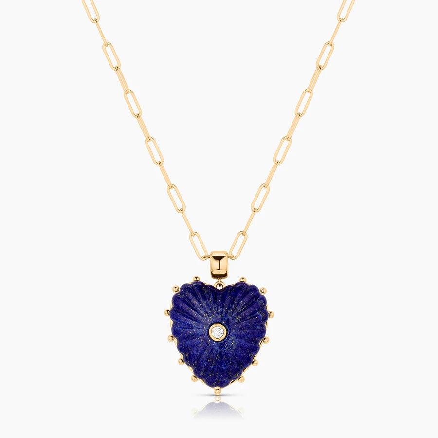 Thatch, Malene Lapis Paperclip Necklace