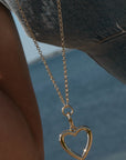 Thatch, Open Heart Clip Charm