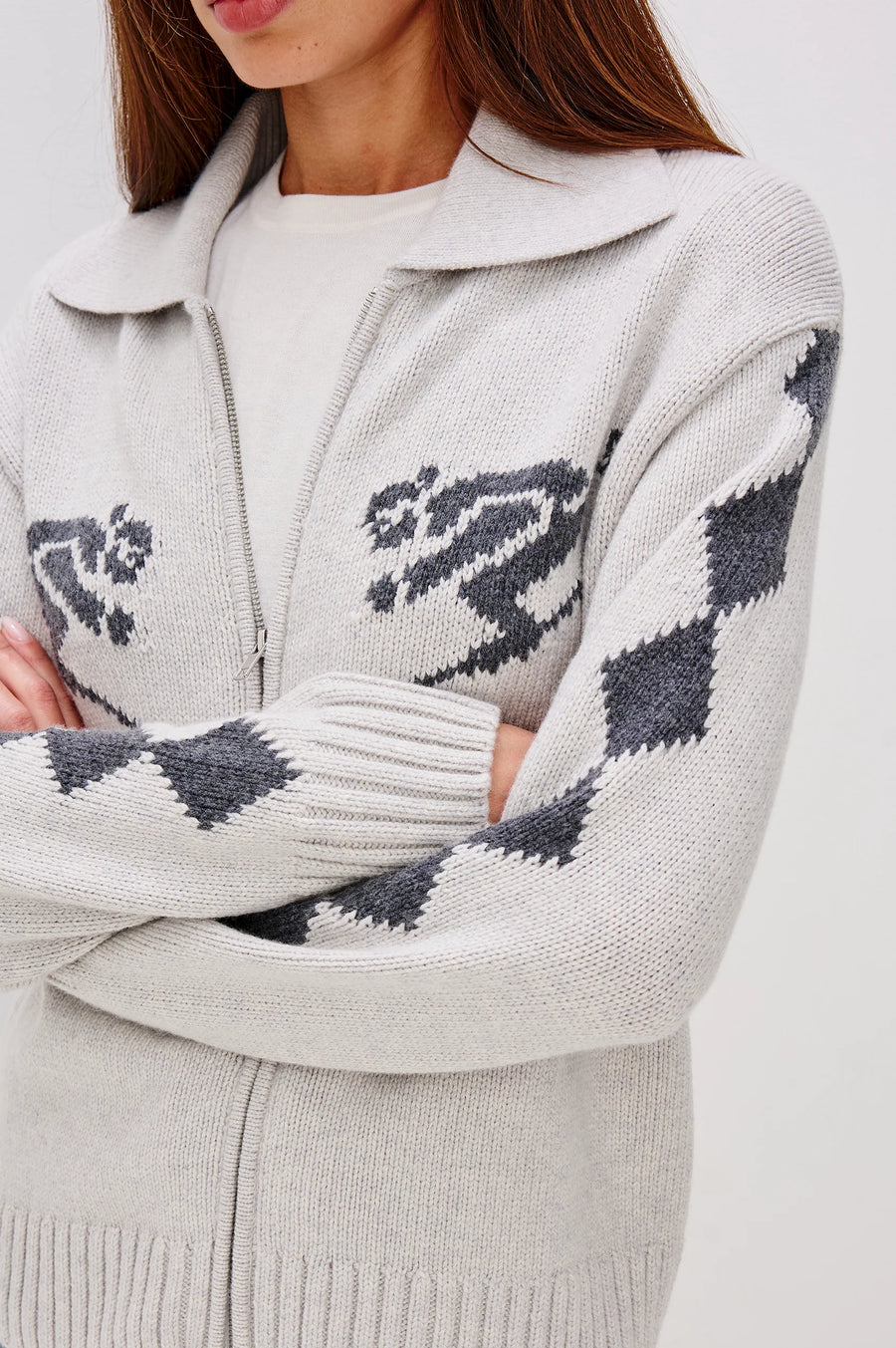 Rails, Rhea Cardigan Sweater-Powder Grey