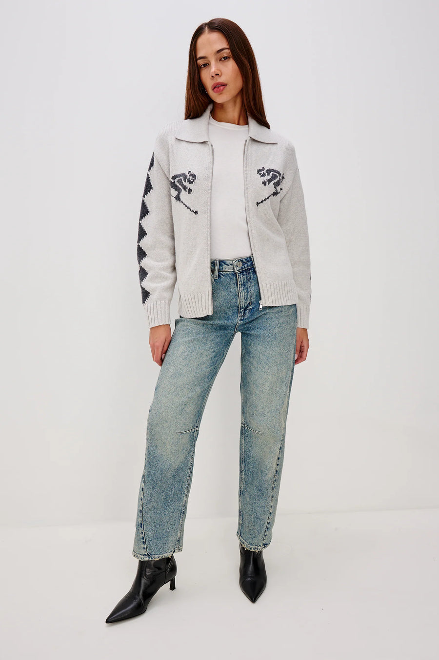 Rails, Rhea Cardigan Sweater-Powder Grey