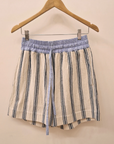 Claramonte, Blue Striped Cotton Shorts