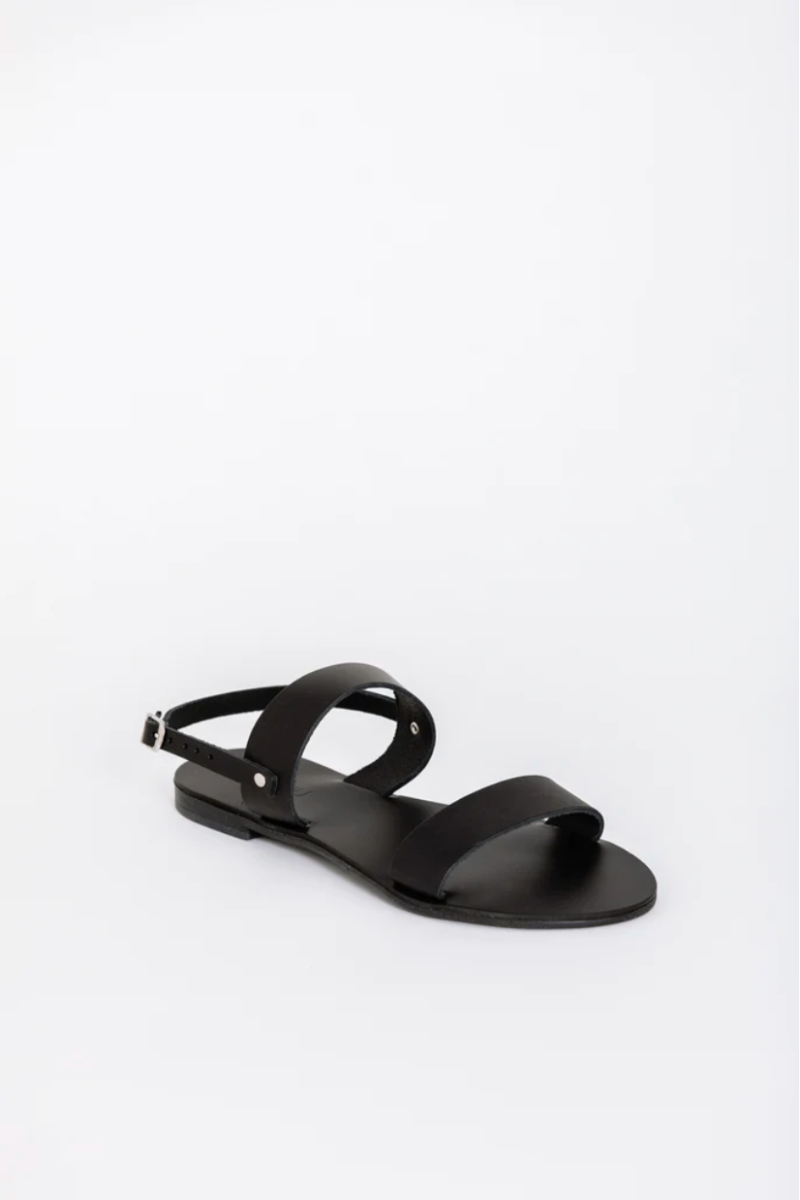サンダル・ミュール DRAGON DIFFUSION Women Sandals 5109 BLACK Black DRAGON DIFFUSION: Flat sandals woman - Black | Dragon