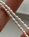Seed Pearl Necklace - 16"