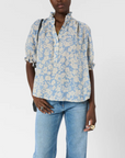 Gerard Darel, Cephise Shirt- Blue Flower