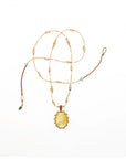 Sharing, Short tibetan Necklace- Rutile Quartz