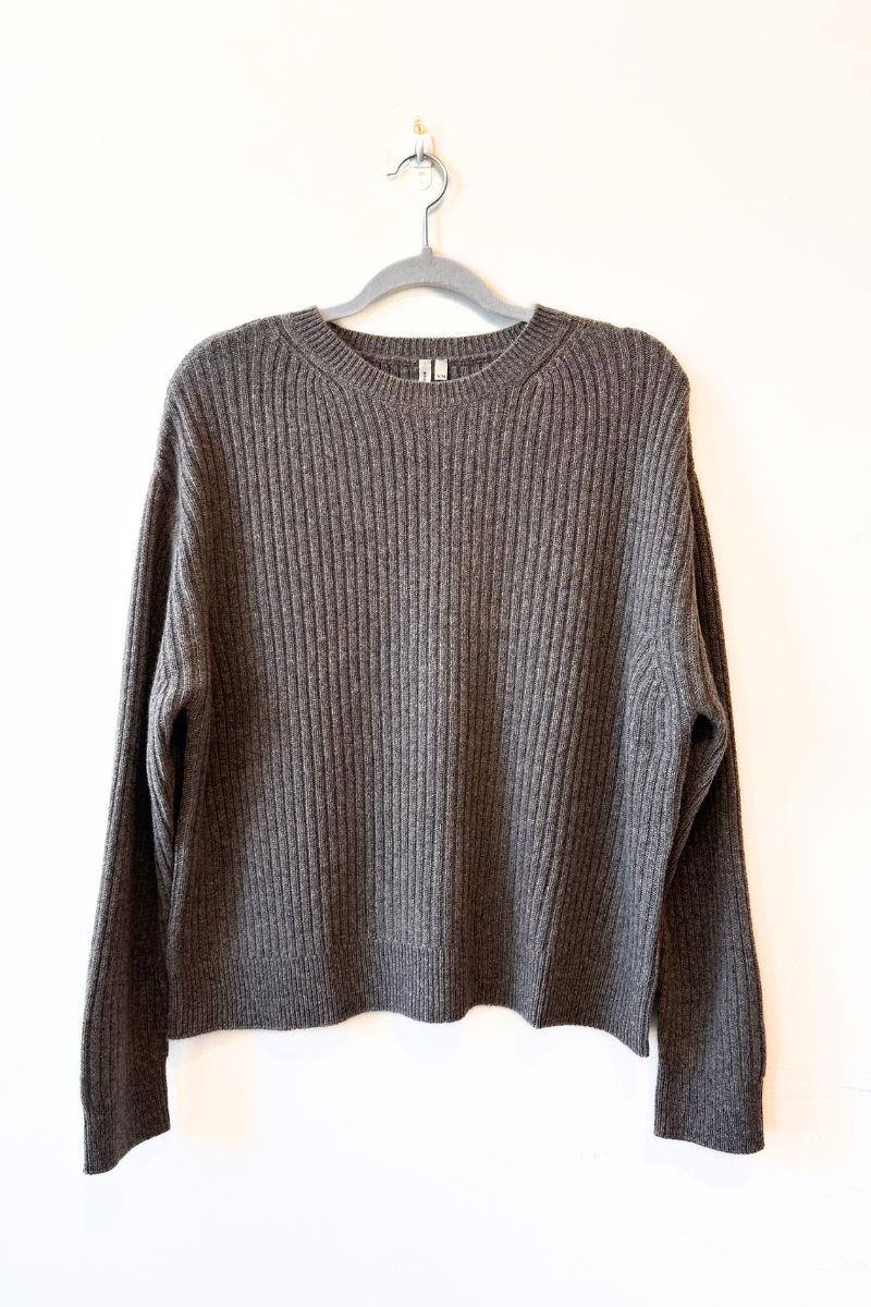 Cashmere Ribbed Lounge Sweater