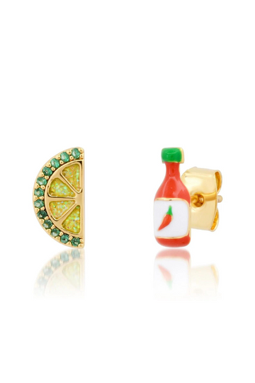 TAI, Chili Bottle & Lime Mix Match Earrings