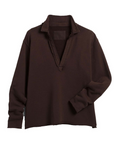 Frank & Eileen, Patrick Popover Triple Fleece-Irish Chocolate