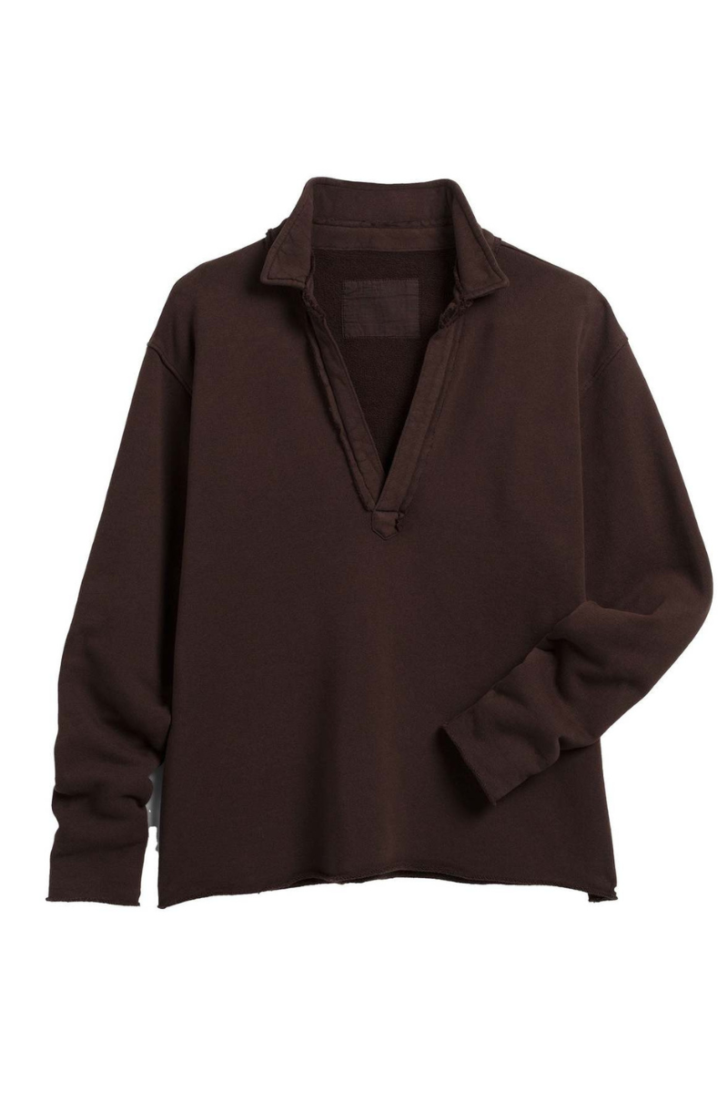 Frank & Eileen, Patrick Popover Triple Fleece-Irish Chocolate