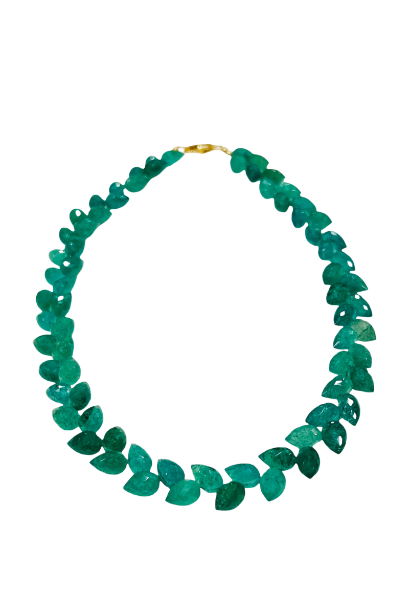 Allegra Necklace - Green Onyx