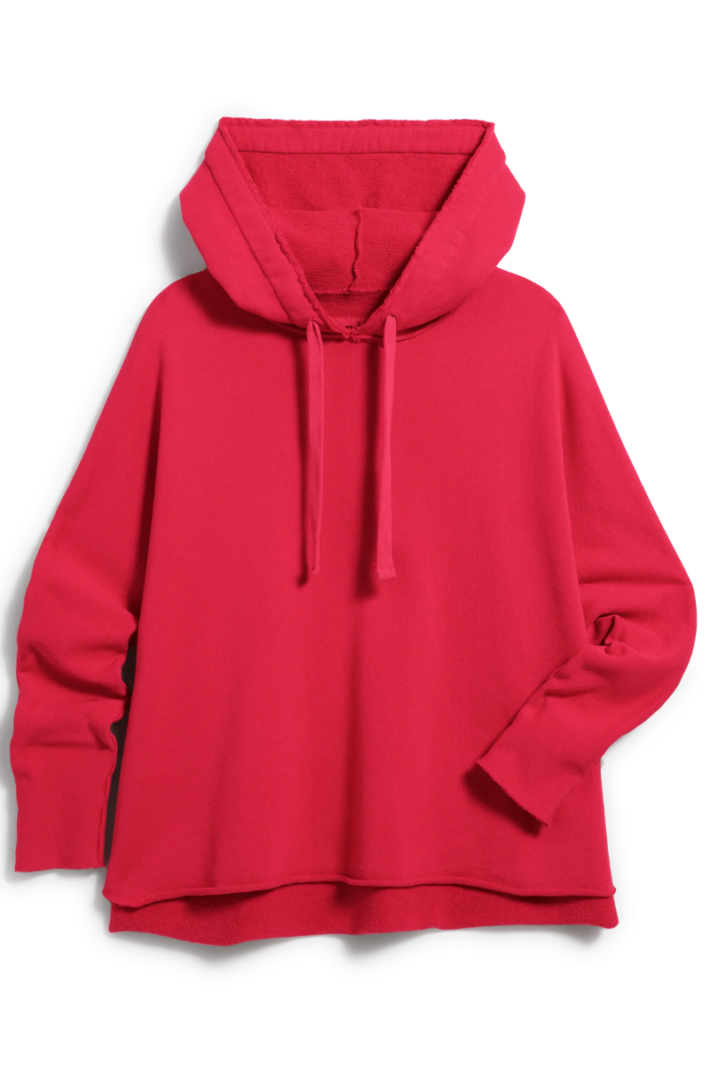 Frank & Eileen, Kane Capelet Hoodie-Crimson