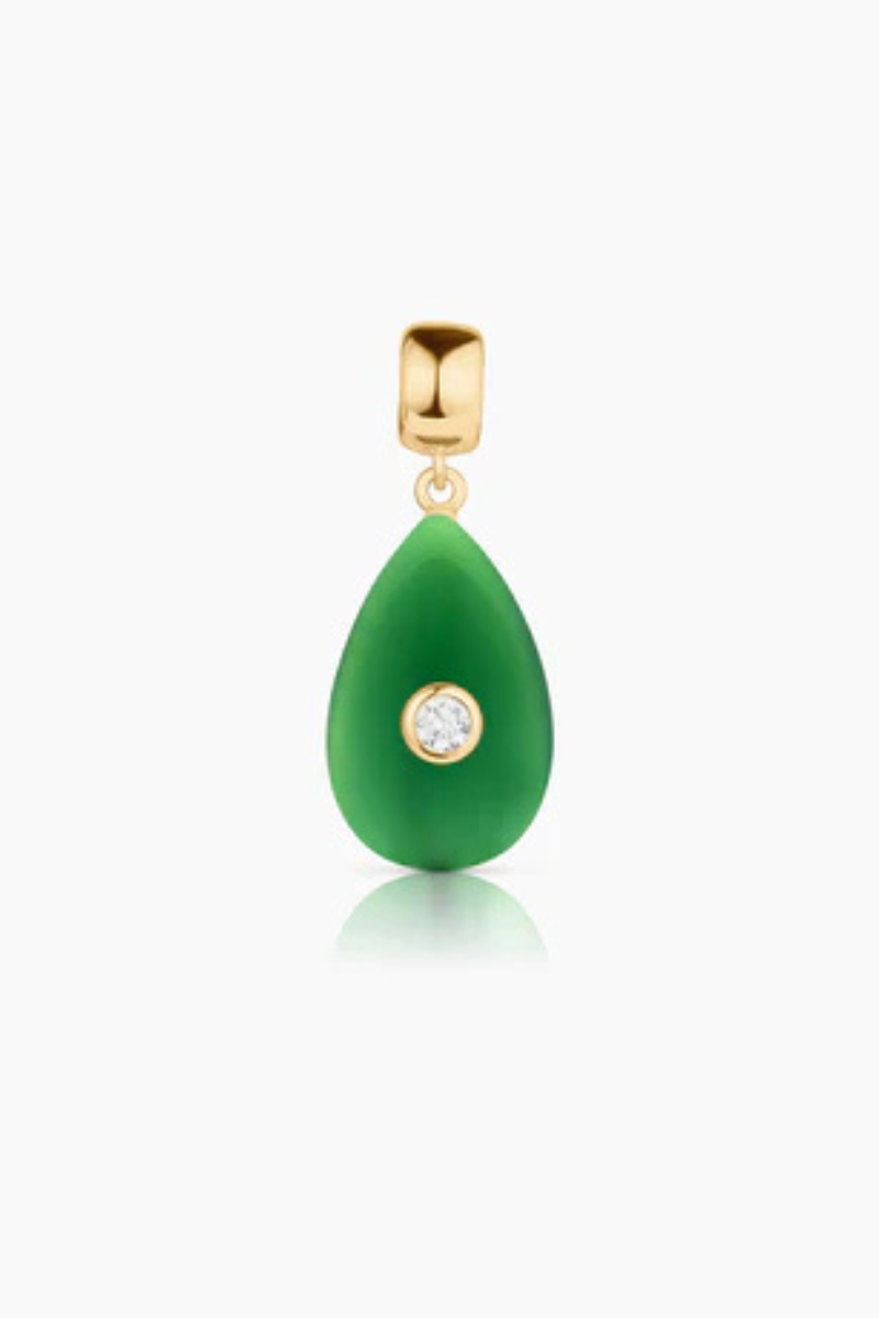 Thatch, Bardot Green Jade Bail Charm