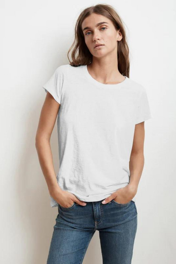 Velvet, Tressa T-Shirt- White