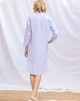 Stripe Popover Shirt Dress