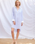 Stripe Popover Shirt Dress