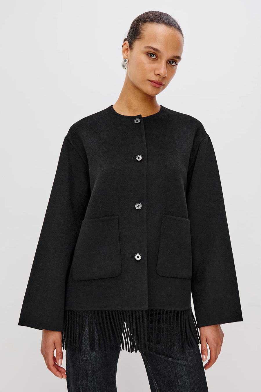 Rails, Tomoko Black Fringe Jacket