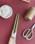 Twisted taper candle set | 11.5 inch | Beeswax & Soy Wax