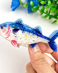 Sea Bass Fish Acrylic Printed Hair Claw