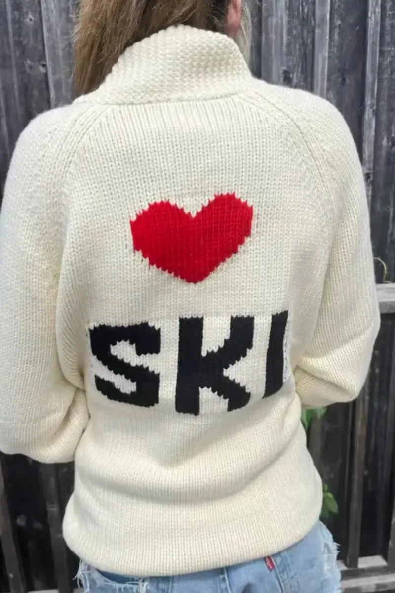 Varsity Cardigan - Ski