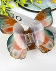 Hair Claw Clip, Colourful butterflies