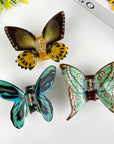 Hair Claw Clip, Colourful butterflies