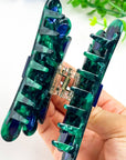 Spread-Wing Peacock Animal Acetate Hair Claw Clip