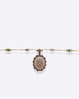 Sharing,  Short Tibetan Necklace-Smoky Quartz