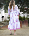 Mylah Midi Dress White Multi