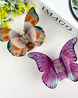 Hair Claw Clip, Colourful butterflies