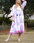 Mylah Midi Dress White Multi