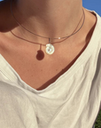 Thatch, Nautilis Mother of Pearl Sprial Shell Charm