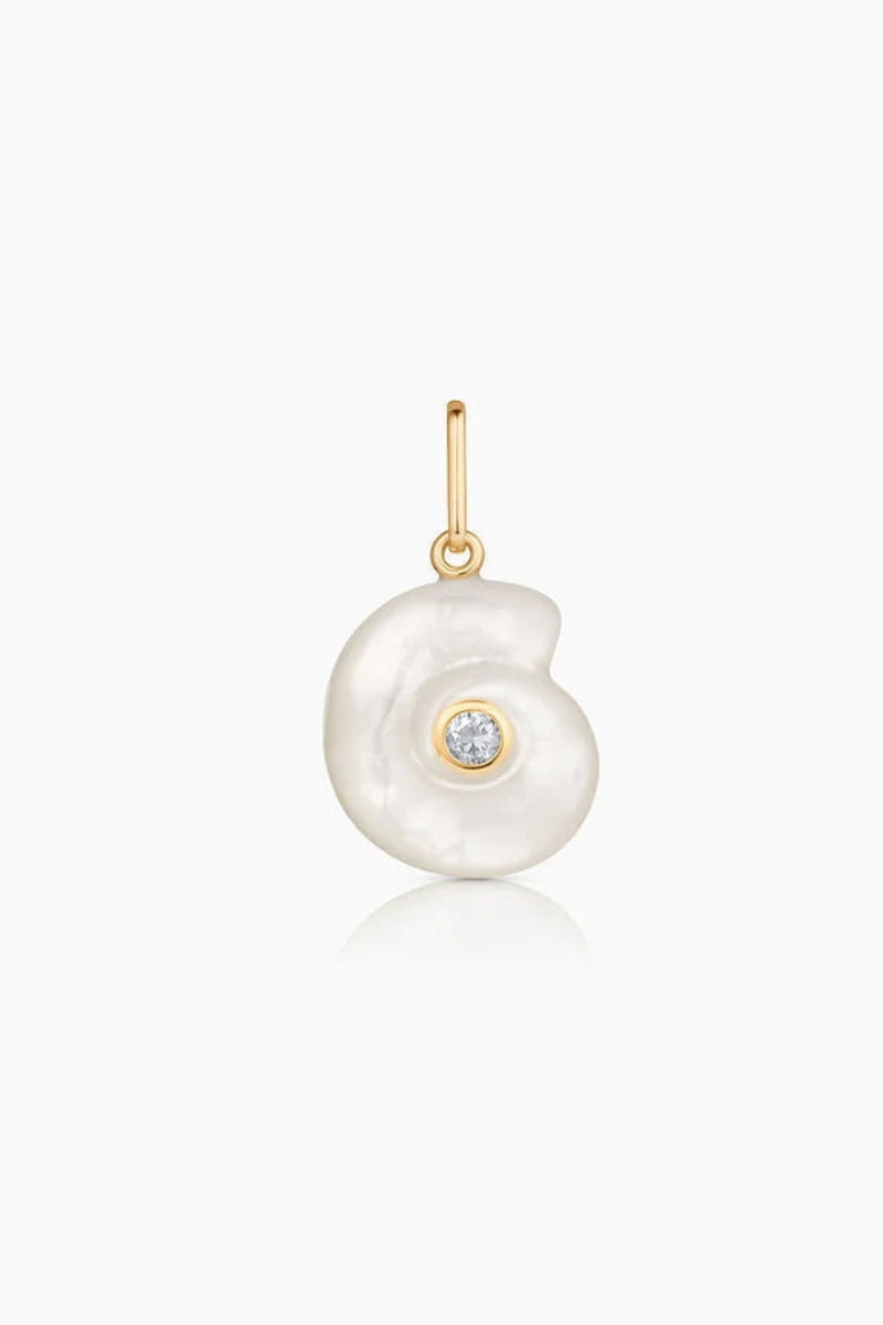 Thatch, Nautilis Mother of Pearl Sprial Shell Charm – Snapdragon Designs
