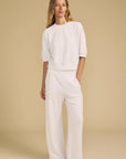 Velvet, Qhilla JG Fleece Pant- Feather Grey