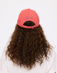 Kerri Rosenthal, KR Imperfect Heart Hat- Poppy Red- Denim Blue