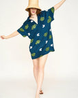 Mirth, Lanai Terry Dress in Adriatic Fig