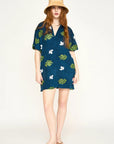 Mirth, Lanai Terry Dress in Adriatic Fig