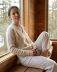 Cashmere Varsity V-Neck Sweater