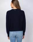 White & Warren, Cashmere Tennis Racquet Sweatshirt