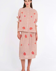 Nimo With Love, Bergamot Blouse- Dotty Mustard/ Peony Embr