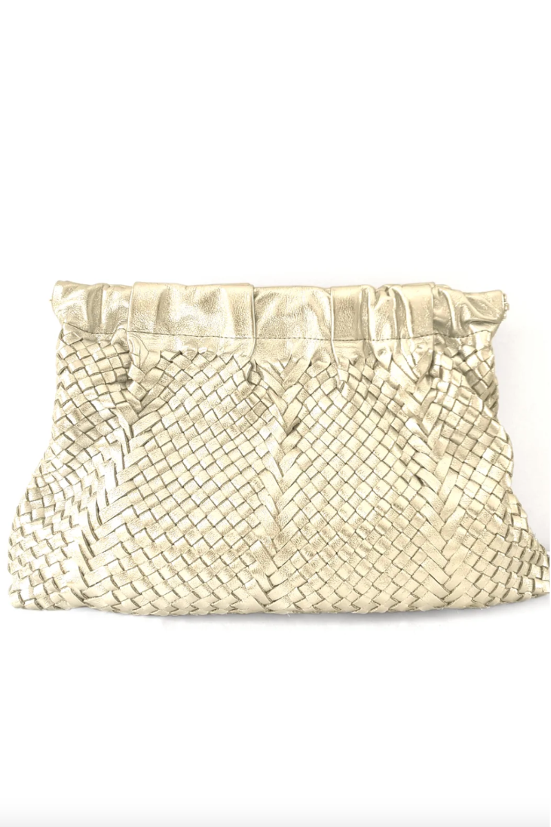 Claramonte, Lissa Clutch Bag- Warm Silver