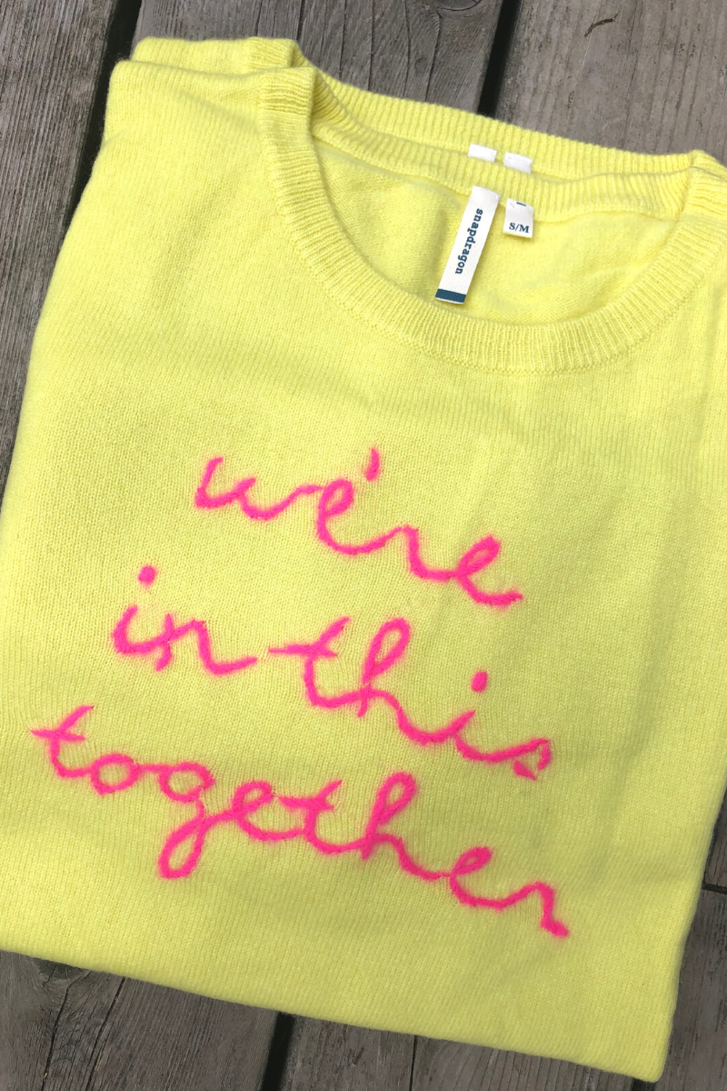 "We're In This Together" Cashmere Sweater