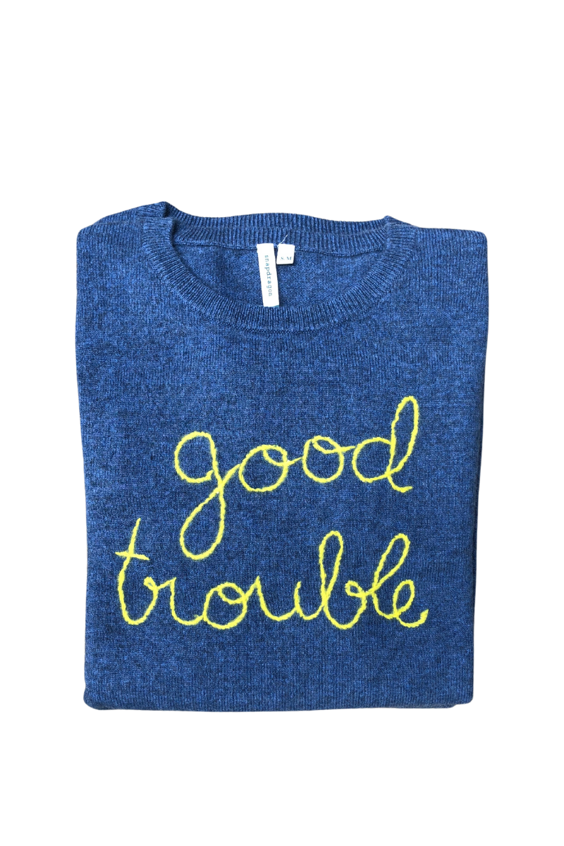 "Good Trouble" Cashmere Sweater