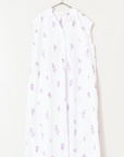 Ne Quittez Pas, White Flower Sleeveless Dress