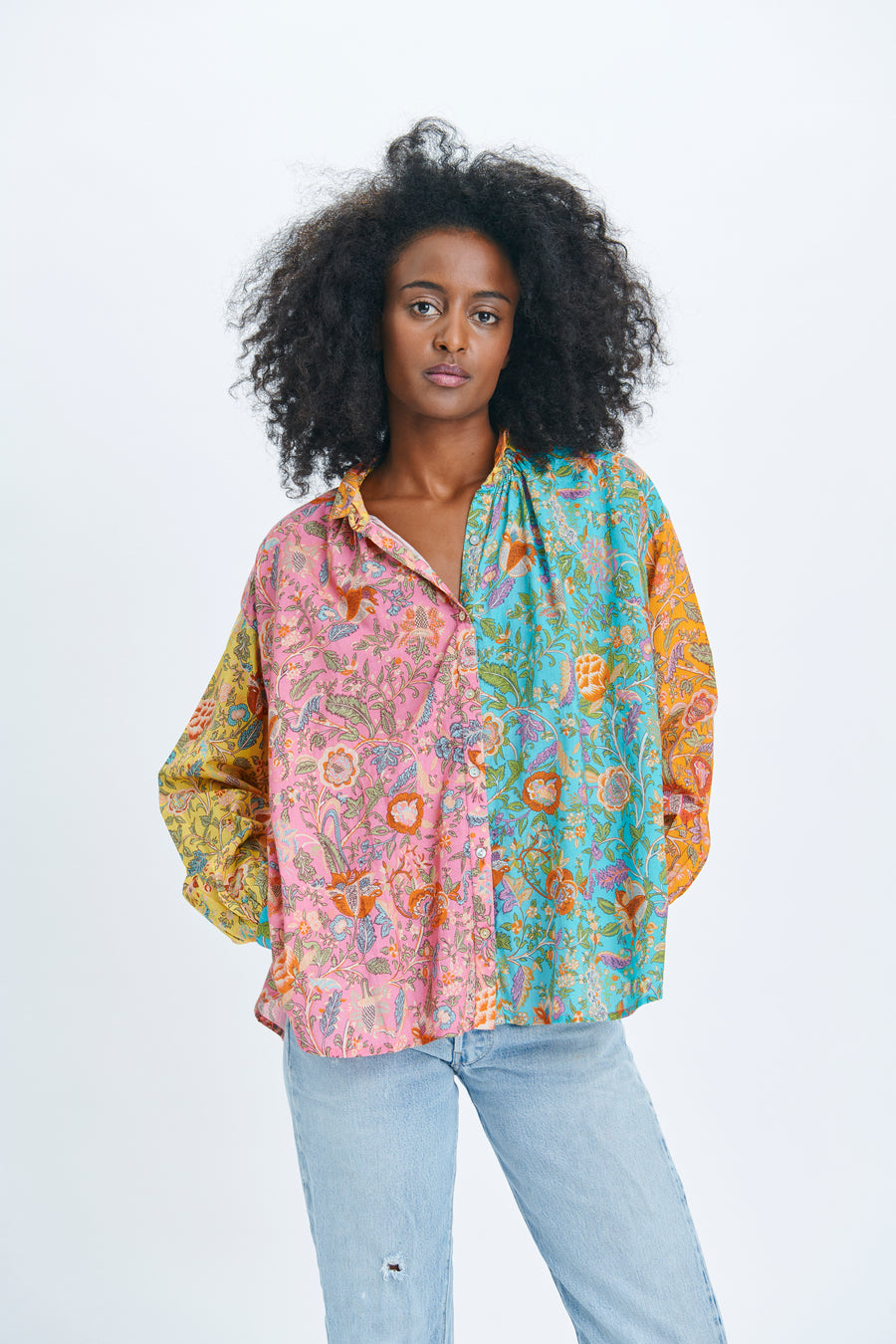 Love the Label, Patchwork Long Sleeve Top